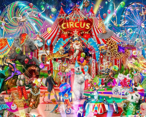 A NIGHT AT THE CIRCUS Panel 36"x43"