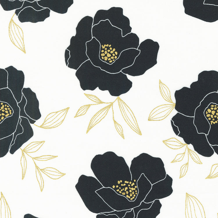 GILDED Bold Blossoms paper gold