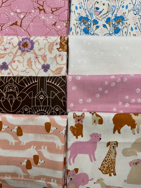 DOG PARK Shell 8 fat quarters