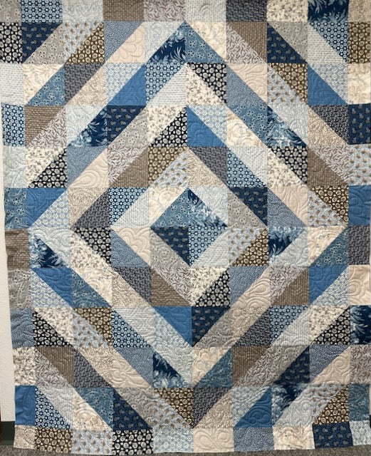 DRAYTON HALL Cocoa Blue 63"x77"