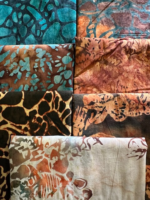 DINOSAURUS 7 fat quarters