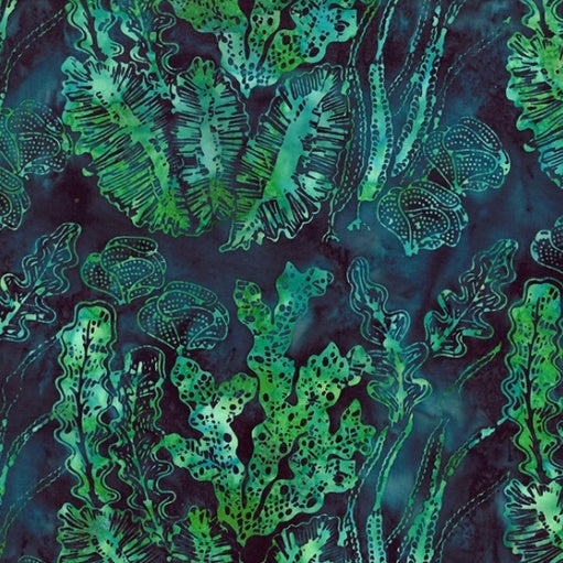 JELLY FISH BATIKS Seaweed emerald