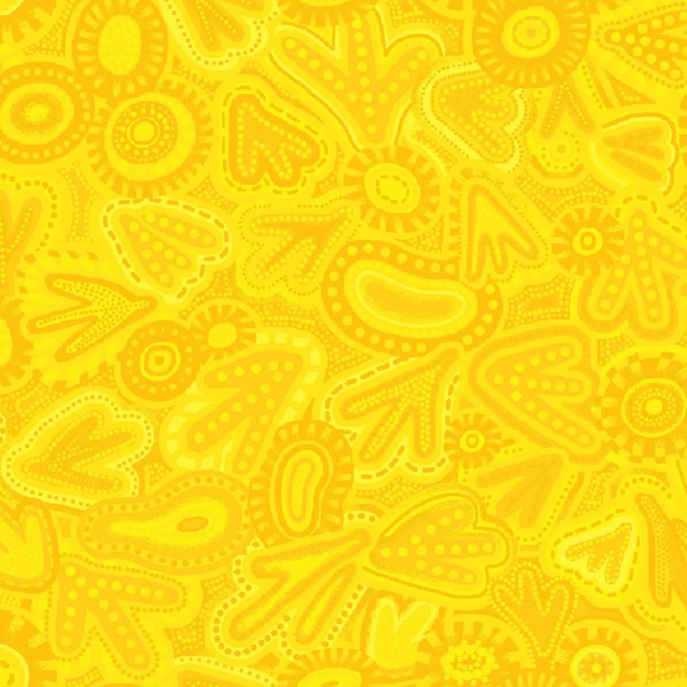 BAIAME'S SPIRIT Bird Tracks yellow