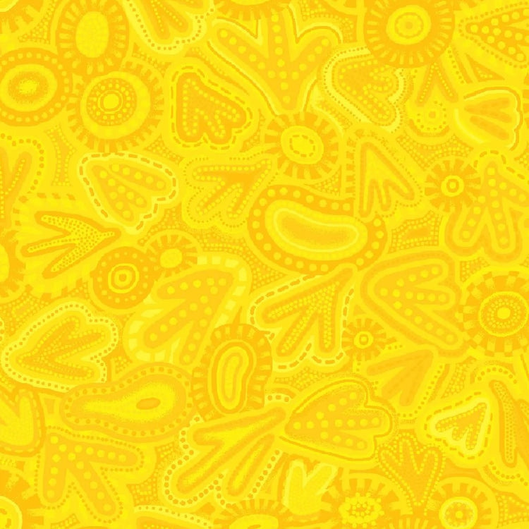BAIAME'S SPIRIT Bird Tracks yellow