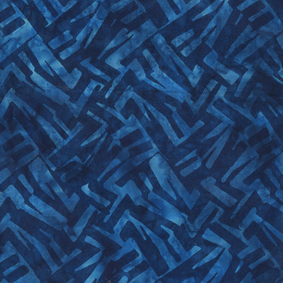 INDIGO BATIKS VOL 2 Zebra Print azure