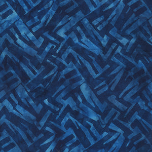 INDIGO BATIKS VOL 2 Zebra Print azure