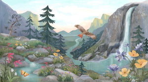 SERENITY Scenic Panel multi color 24"x43"