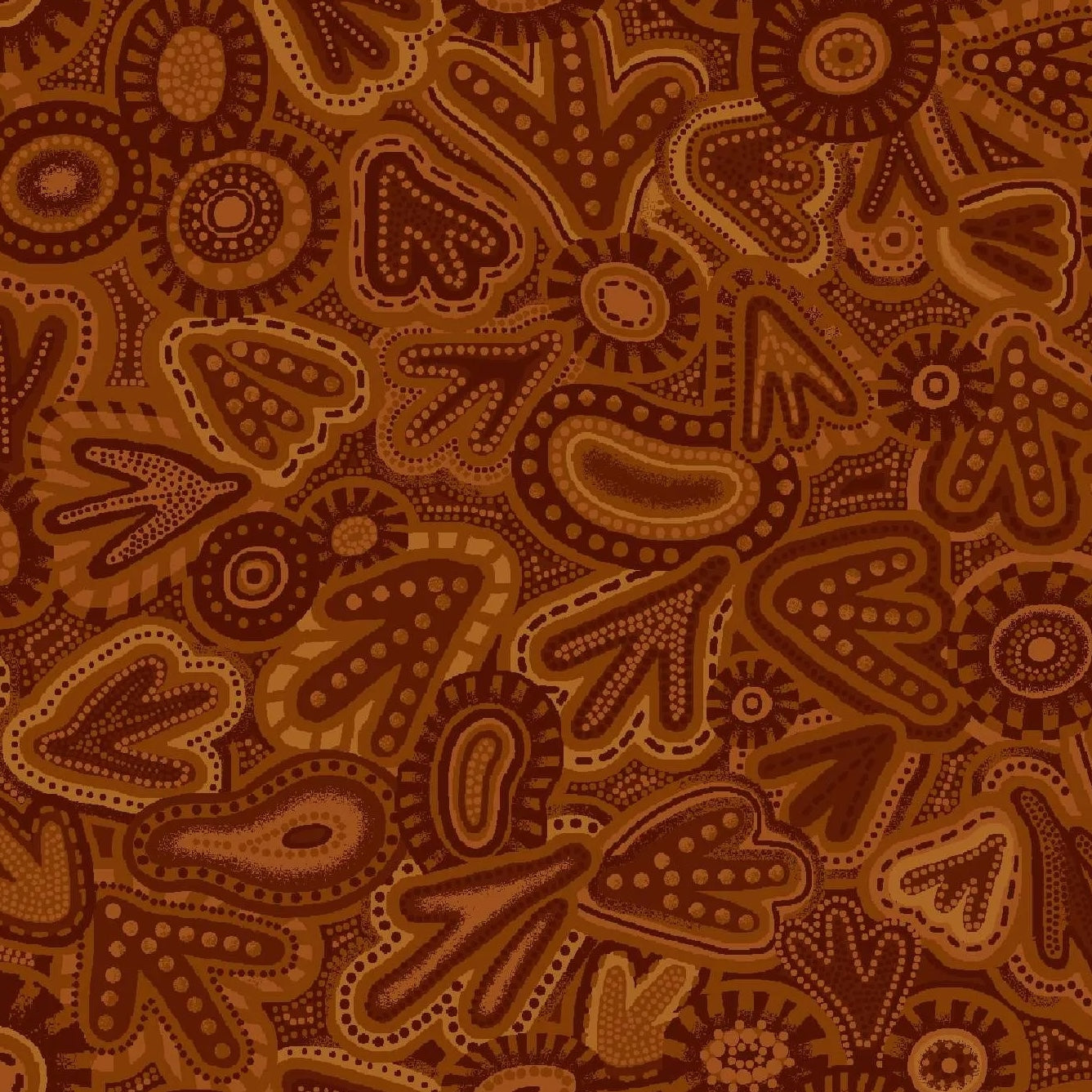 BAIAME'S SPIRIT Bird Tracks brown