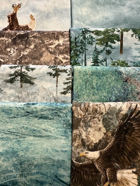STONEHENGE EAGLE PASS 8 fat quarters