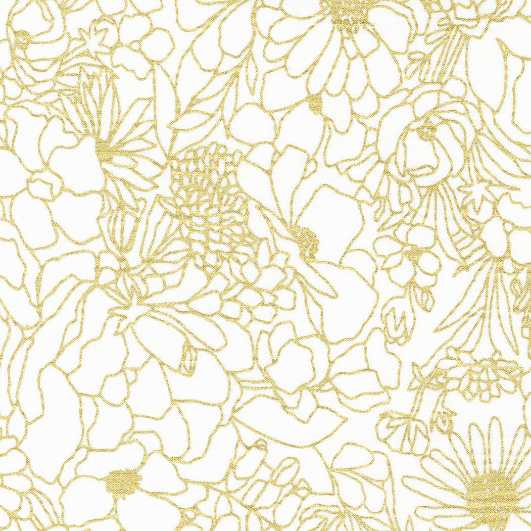 GILDED Doodle Garden paper gold