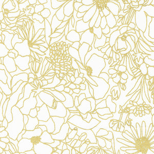 GILDED Doodle Garden paper gold