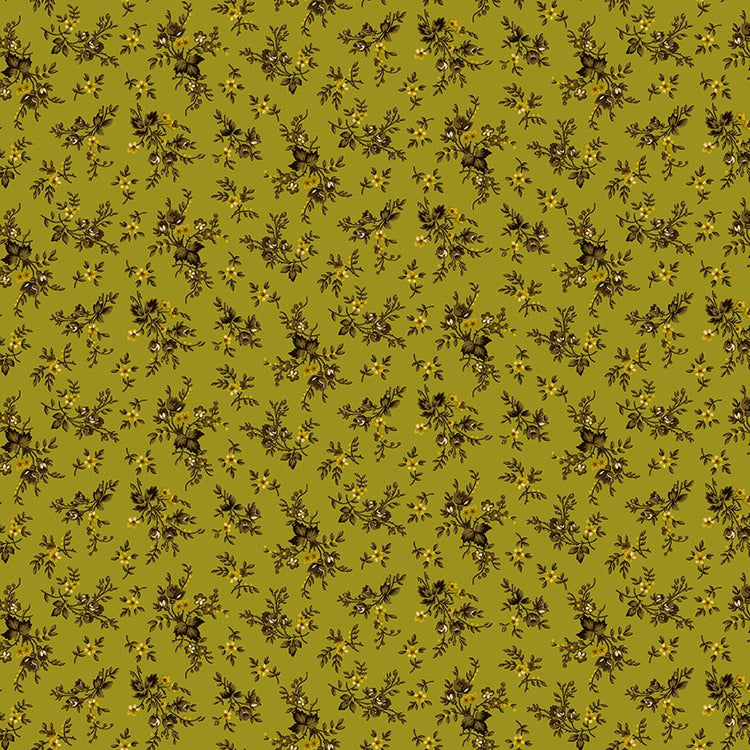 SCRAP BASKET FAVORITES Pressed Flowers green