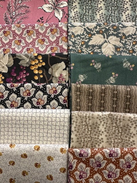 ENGLISH GARDEN 12 fat quarters