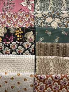 ENGLISH GARDEN 12 fat quarters