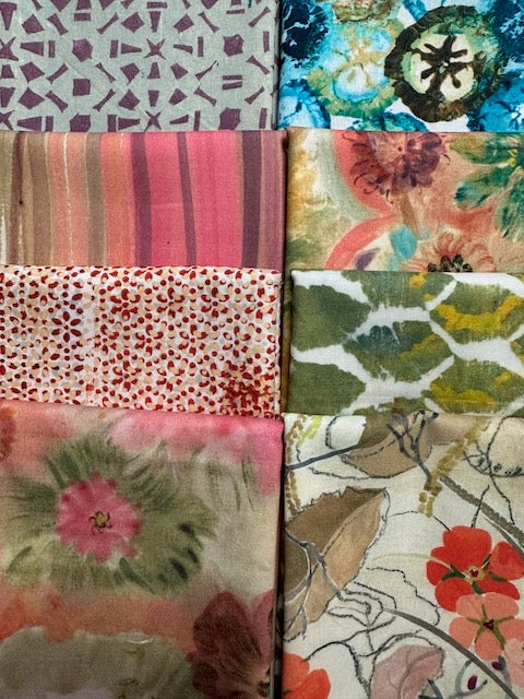 EXOTIC GARDEN PALACE 8 fat quarters