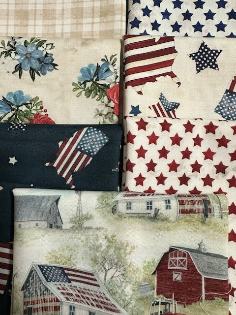 FARMHOUSE AMERICANA 7 fat quarters