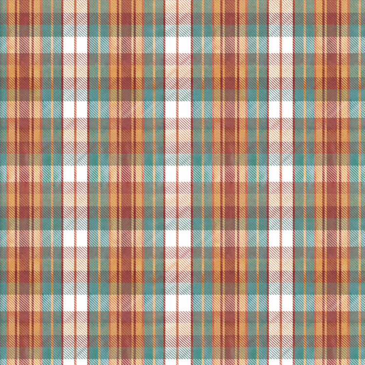 PUMPKIN PLEASE Harvest Plaid multi-color