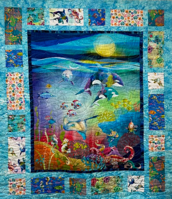 FISH & CHIPS Shining Sea 54"x 62"