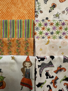 GHOUL FRIENDS Cream 8 fat quarters