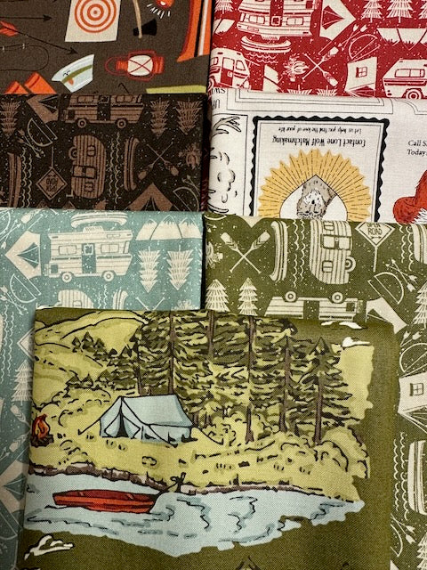 THE GREAT OUTDOORS 7 fat quarters