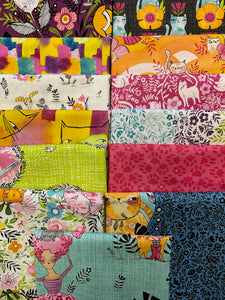 HERE KITTY KITTY 13 fat quarters