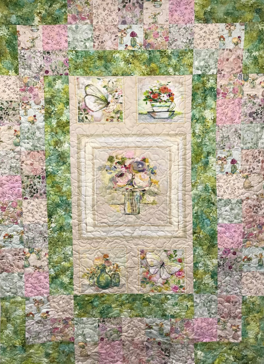 HILLSIDE CHARM Blush 50"x68"