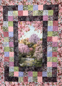 HILLSIDE CHARM Sakura Blooms 59"x77"