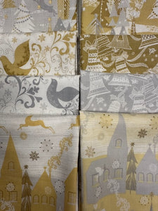 HOLIDAY VILLAGE 8 fat quarters