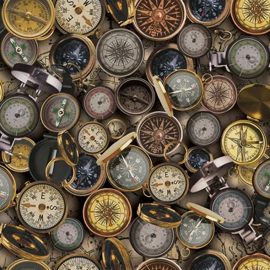 SLEEPING UNDER THE STARS Compasses - one yards