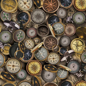 SLEEPING UNDER THE STARS Compasses - one yards