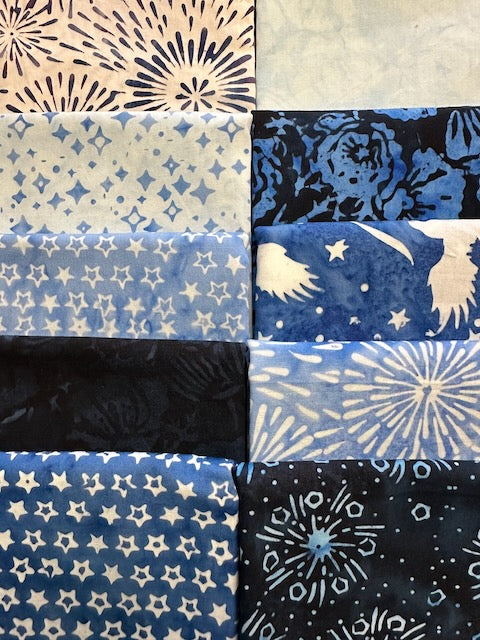 JUBILEE Blue 10 fat quarters