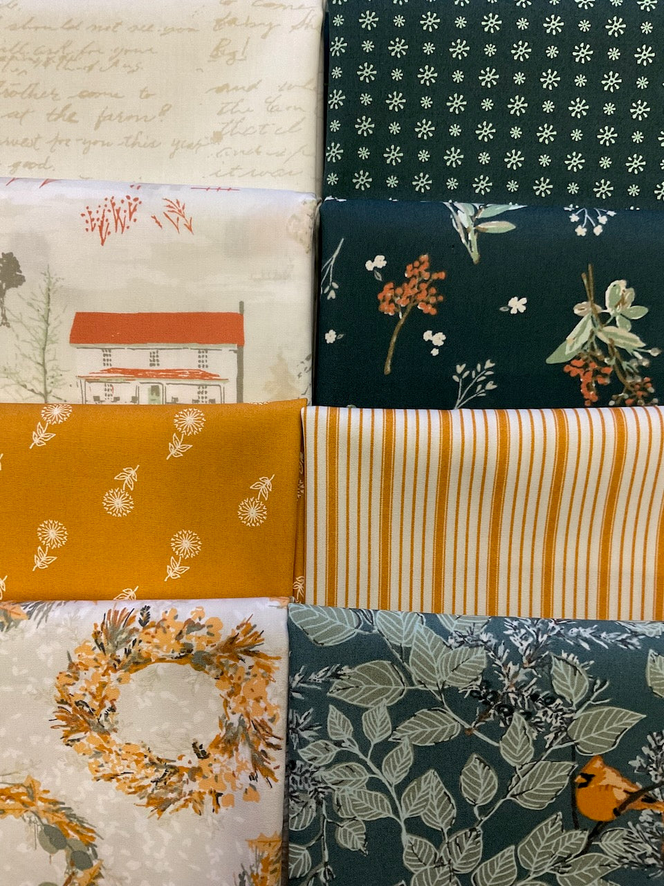 JUNIPER Evergreen 8 fat quarters