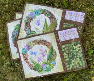 LET'S EAT Botanical 6 Placemats 12"x18"