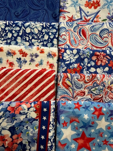 LUCKY STARS 10 fat quarters