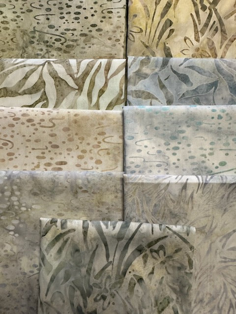 MARSHLAND Lights 9 fat quarters