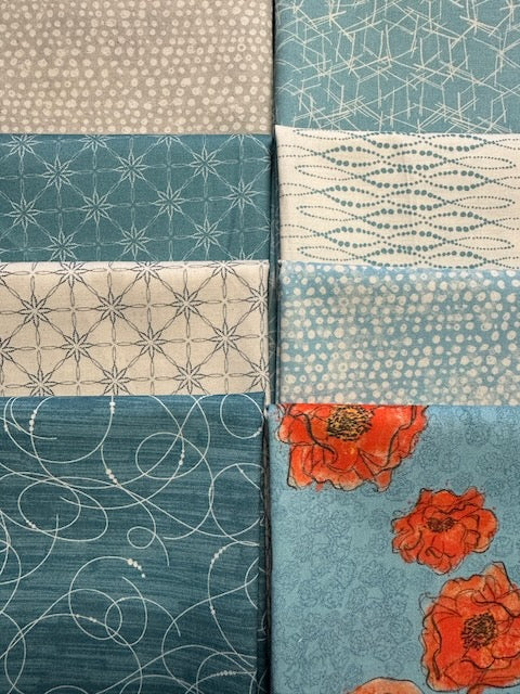 MODERN VINTAGE: TREASURED Turquoise 8 half yards
