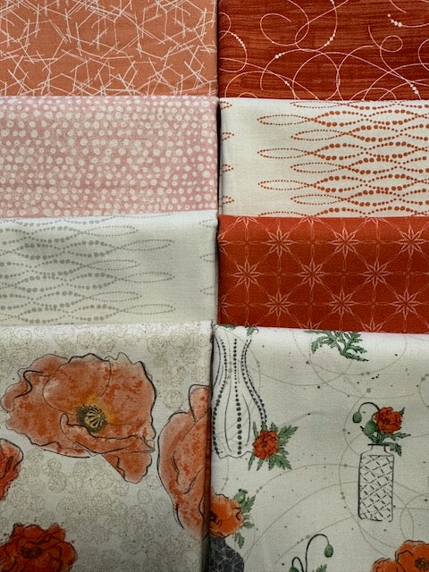 MODERN VINTAGE: TREASURED Natural 8 fat quarters