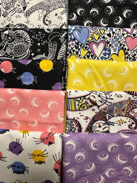 MYSTICAT 10 fat quarters