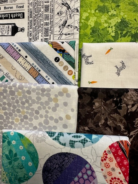 NEIGHBORHOOD ASSOCIATION White 7 fat quarters