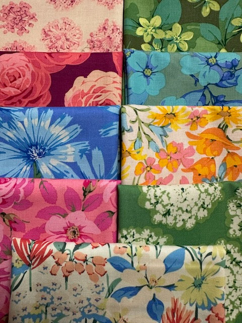 NATION OF FLOWERS 9 fat quarters