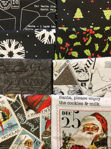 NICHOLAS Black 8 fat quarters