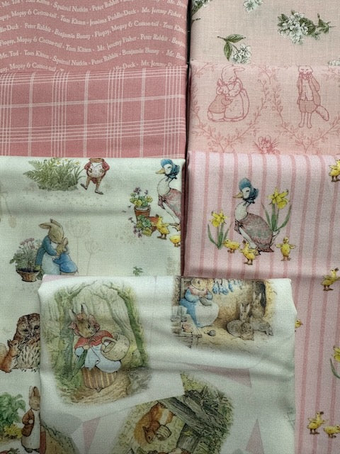 PETER RABBIT Pink 7 half yards