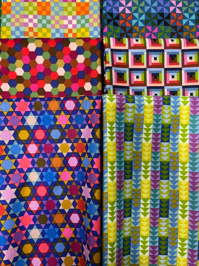 PIECEWORK Cool 6 fat quarters