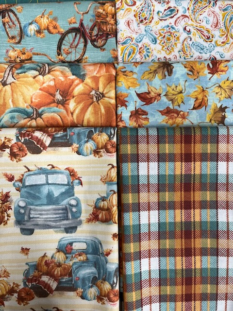 PUMPKIN PLEASE 6 fat quarters