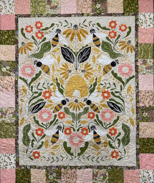 PUPPY LOVE Bee Garden 45"x54"