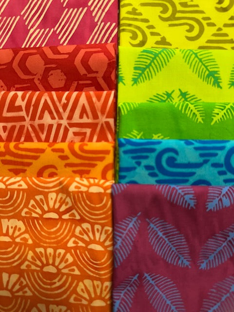 PURA VIDA 10 fat quarters