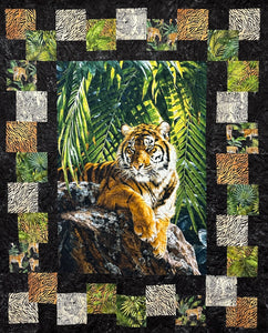 QUILTERS PALETTE Jungle Queen  54"x66"