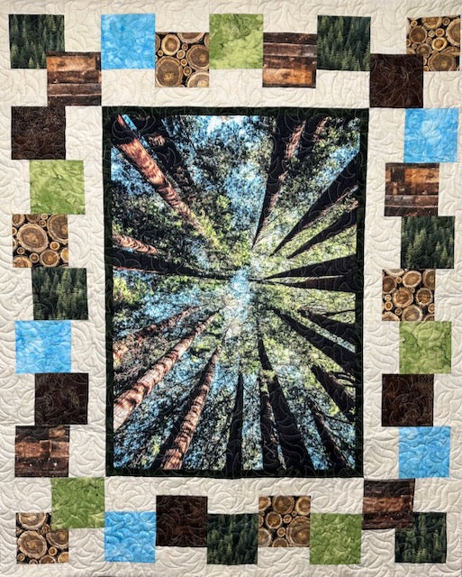 QUILTERS PALETTE Tree Tops  54"x66"