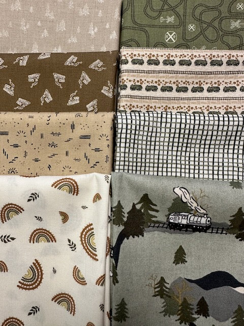 'ROUND THE MOUNTAIN 8 fat quarters