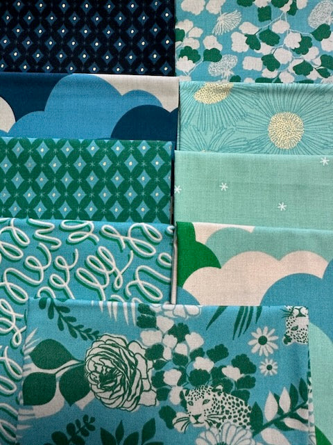 REVERIE Succulent 9 fat quarters